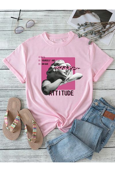 wicromed Μπλουζάκι Attitude Printed Unisex Oversize