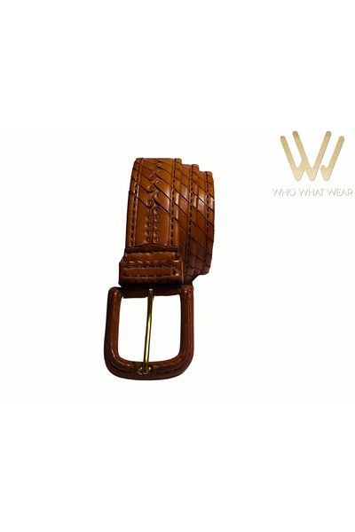 GÖN MEN'S BUCKLE 100% HANDMADE LEATHER BELT (LEL)