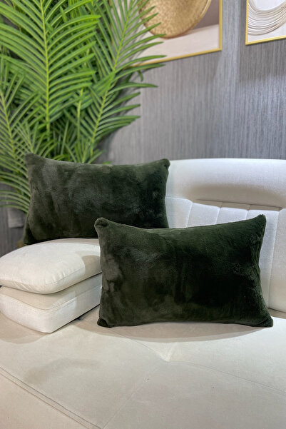 Paris Life غطاء وسادة قطيفة على شكل أرنب - كاكي (قطعة واحدة)