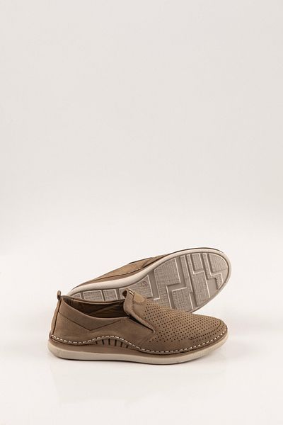 SVMSHOES Men's Nubuck Leather Cream Summer Shoes Men's Shoes Cream Shoes Elastic Shoes Cream Shoes