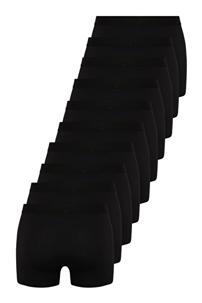 Trendyol Collection Basic 10 Pack Black Cotton Boxers - Πολύχρωμα TMNSS24BX00010