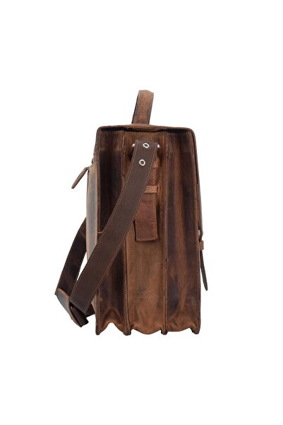 Plevier 550er Serie Pull-up Aktentasche Leder 44 cm Laptopfach