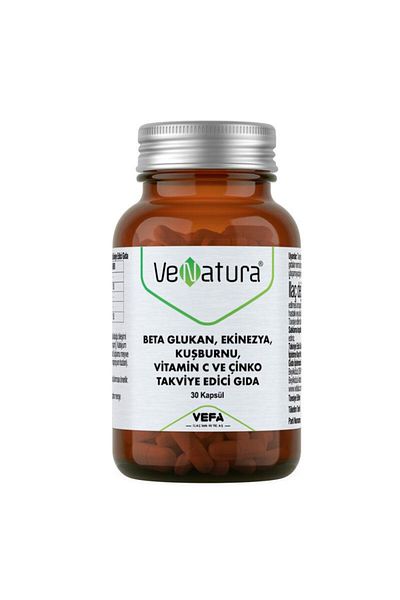 VeNatura E2'quality' Beta Glucan, Echinacea, Rosehip, Vitamin C and Zinc - 30 Capsules
