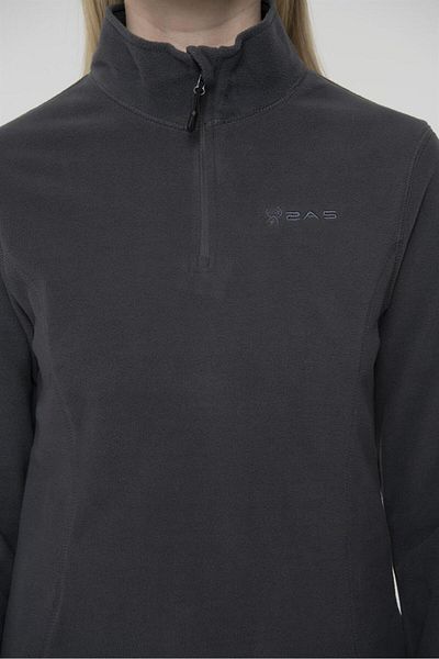 2AS Pinna Half Zipper Women's Fleece Sweatshirt Anthracite