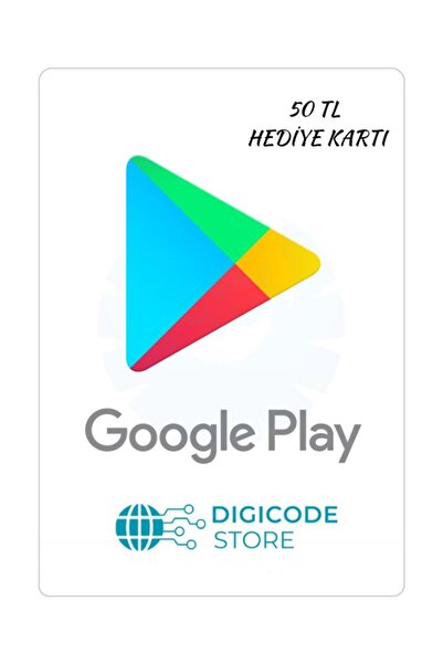 Digicodestore Google Play 50 TL Hediye Kartı E-Pin Kodu