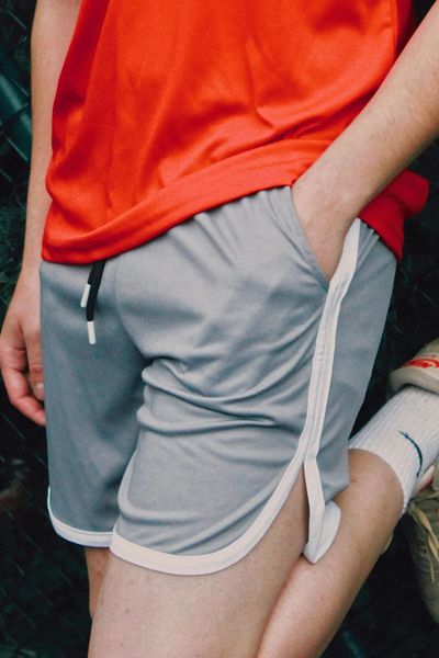 Marjill Gray Basketball Training Stripe Detailed Athlete Men's Shorts