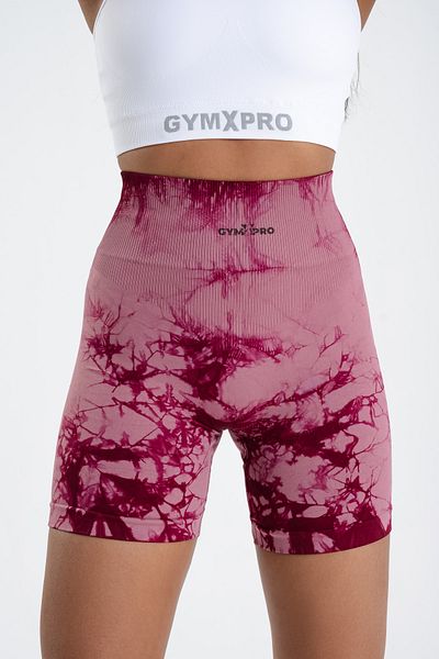 GYMXPRO Push-up Detailed Sports Tie-Dye Shorts