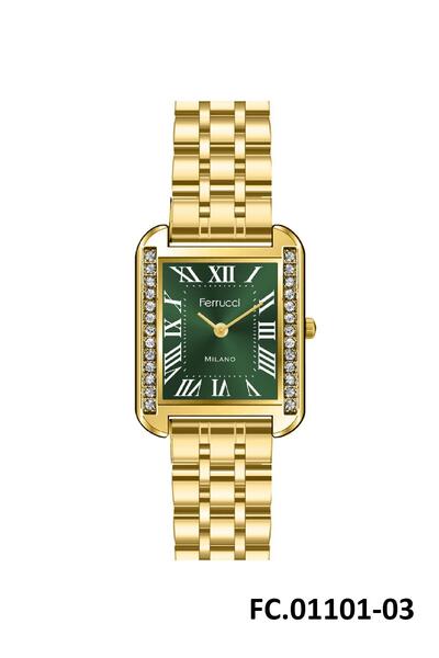 Ferrucci ساعة يد FRC.FT.1.304 Ferrucci بسلك فولاذي 30 متر مقاومة للماء للموسم...