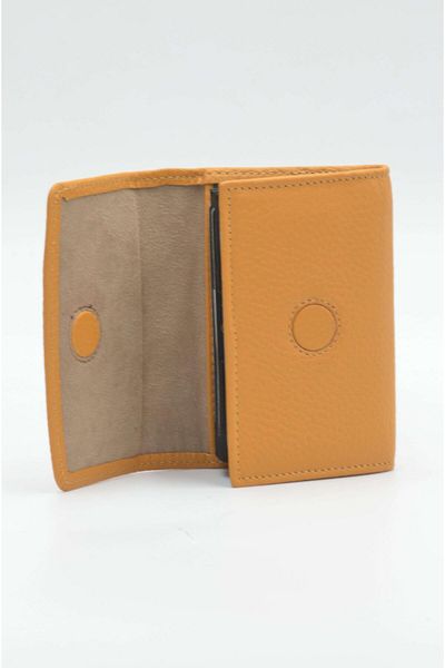 MELAMS Γνήσιο δέρμα Unisex Fan Card Holder Χειροποίητο