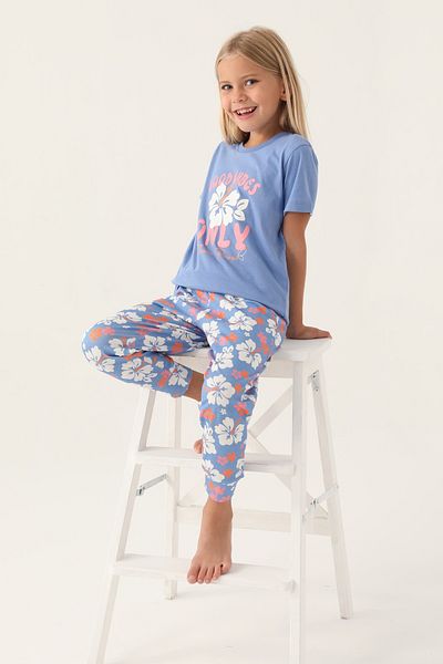 ROLY POLY flower patterned girl's pajamas suit