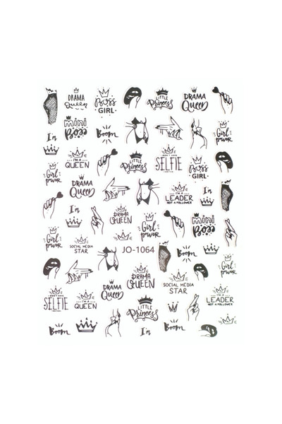 Venalisa Tırnak Sticker Tırnak Süsleme Nail Art JO-1064