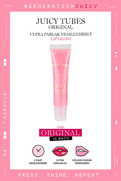 Lancome Juicy Tubes Nemlendirici Lip Gloss Dudak Parlatıcısı 04 Miracle 3605972352286