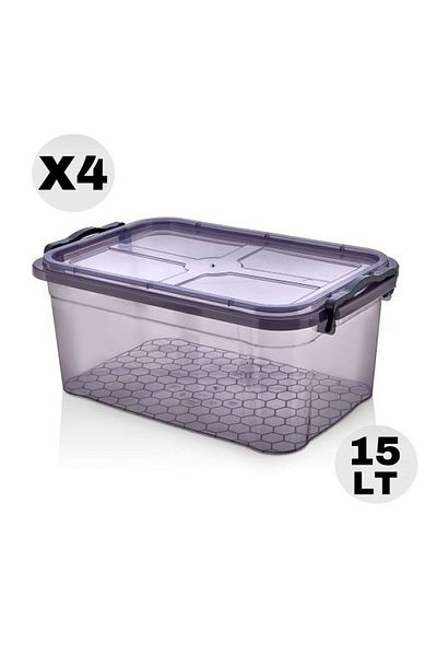 TAKYAKA Premium Food Pantry Storage Container 15 Lt 4 Pieces
