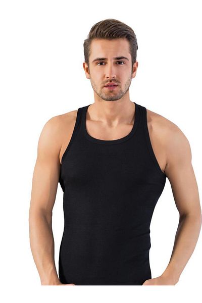 Lüx Derman 6 Pieces Men's Ribbed Sports Tank Top - Color Options, Luxury Drm 1008