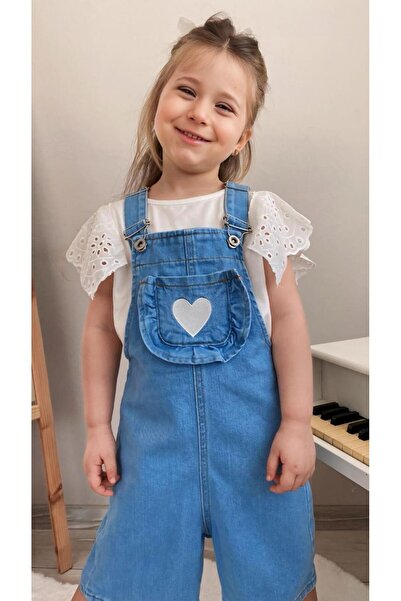 Bunika Baby Denim Shorts Salopette