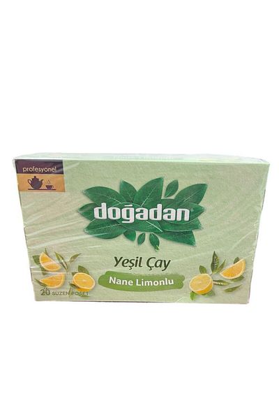 Doğadan BHR TEM-Doğadan Green Tea with Mint Lemon 20 Pieces Bags