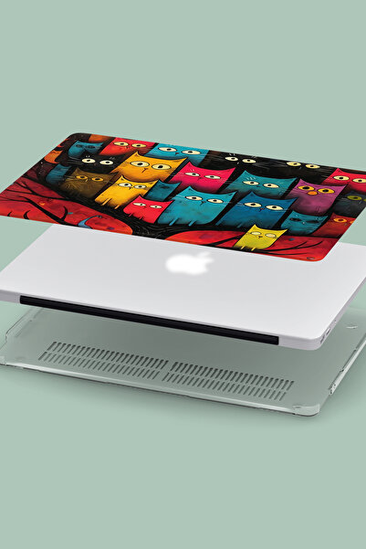 Lopard Macbook Pro (M1-M2) Uyumlu Kılıf 16 inç A2485-A2780 2021/2023 Ön Arka Kapak Koruma Vision Kılıfı