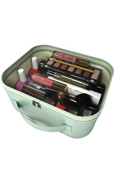 Ankaflex Transparent Transparent Cosmetic Skin Care Bag Vegan Leather Makeup Bag Makeup Organizer Set