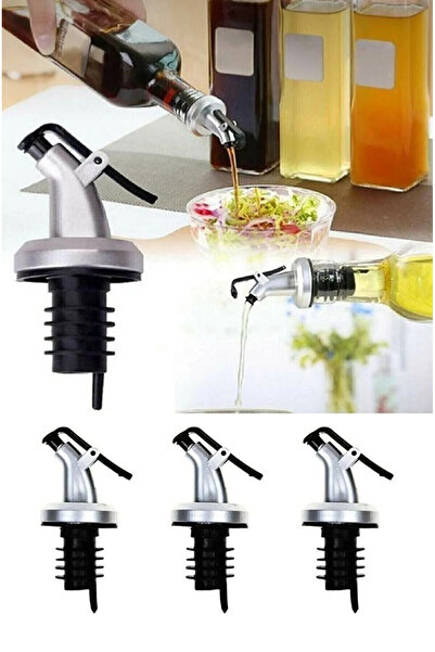 M Mimoza Park 2 Li Kapaklı Yağ Tıpası Yağdanlık Şişe Ucu Yağlık Sirkelik Sosluk Şişe Başlığı Damlatmaz