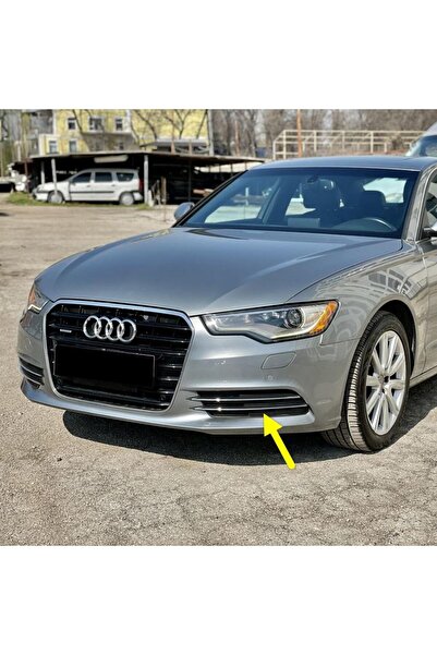 Bisra Audi A6 2012-2014 Uyumlu Ön Tampon Sol Sis Farı Kapağı Krom Çıtalı 4G08...