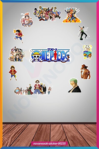 novanoook ملصق حائط زجاجي من قطعة واحدة لأعضاء قبعة القش لوفي آيس زورو بروك (...