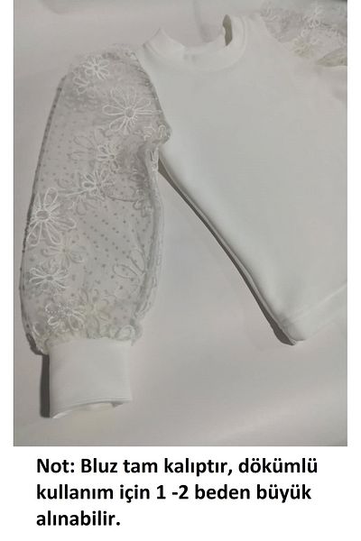 By Piera Παιδική μπλούζα με τούλι μανίκια 3011