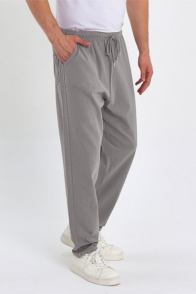 Dechers Plus Size Men's Linen Trousers AJ06