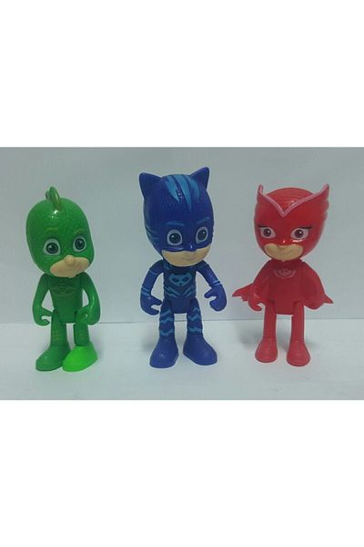 Brother Toys Pj Masks Pijamaskeliler Boxed Set of 3 Cat Boy, Lizard Boy, Owl Girl