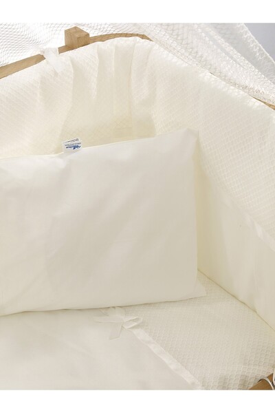 Meltem Smart Mood Ekru Pamuklu Bebek Uyku Seti 50x90 Cm