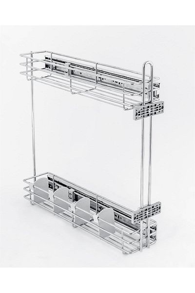 ÇAĞDAŞ Moderno Contemporary Telescopic Bottle Holder with Brake - Side Rail 11 cm Ta26