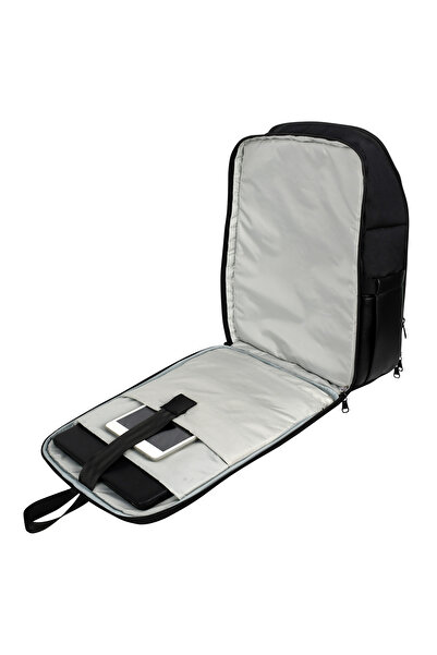 barberri Unisex First Class Laptop Backpack - Full Protection, with USB Cable, 32x45x19 cm