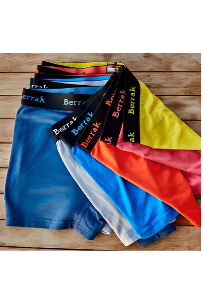 MYS GRUP TEKSTİL Berrak Modal Thick Belt Men's Boxers 10 Pieces