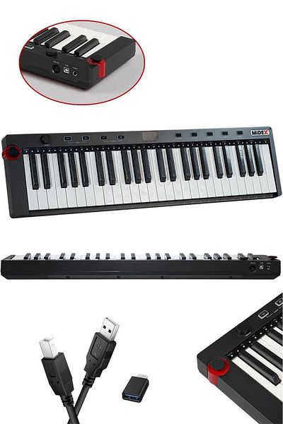 Midex Md-499 Midi Keyboard - 49 Keys Sensitive