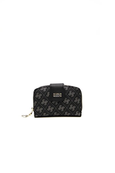 Silver Polo Silver & Polo Black Platinum - Black Sp874 Women's Wallet & Card ...