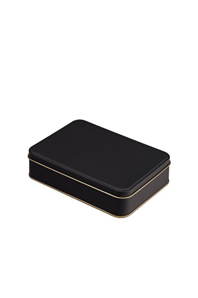 AMBALAJ PAZARI Mat Siyah Metal Kutu 19x13,5x4,5 cm