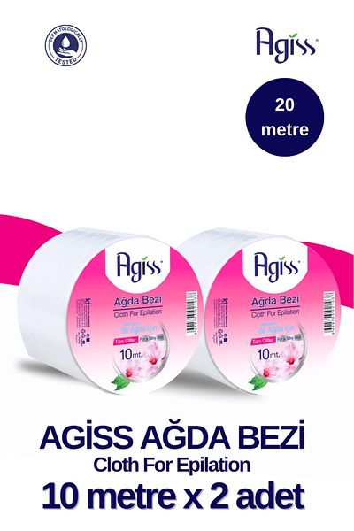 AGISS Waxing Cloth Roll 10 Mt X2