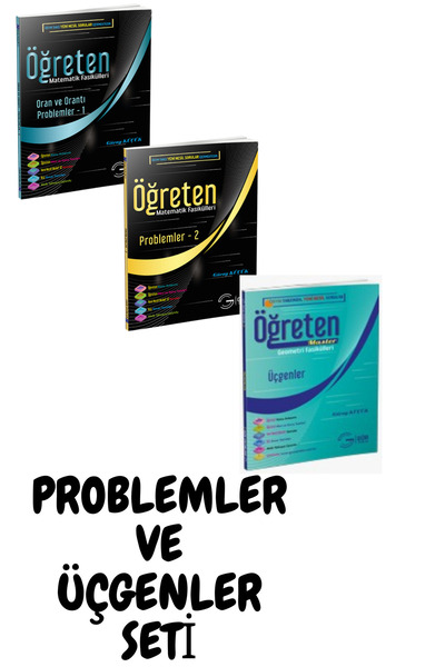 Gür Yayınları KOLAYDAN ZORA PROBLEMLER VE ÜÇGENLER SETİ