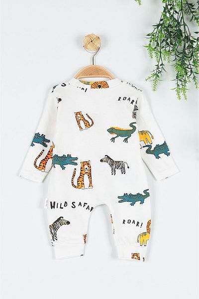 Alpiu 100% Cotton African Safari Patterned Baby Romper