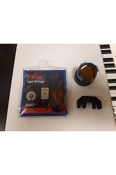 Alice ALICE A903 مجموعة أسلاك فيولا (راتنج + كاتم صوت كمان)