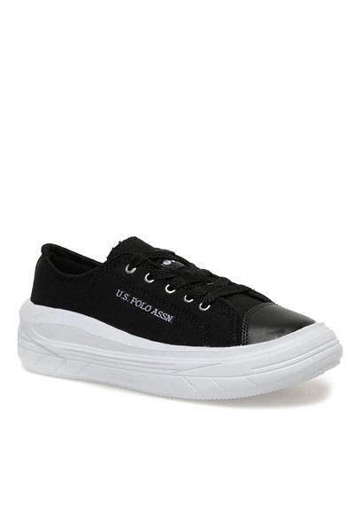 U.S. Polo Assn. Girl's Sneakers, Sports Shoes Linen, Lace-up