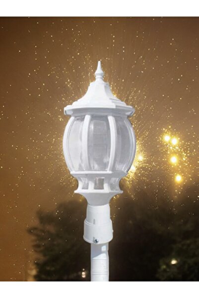 fullreyon Beyaz Işık Ampul Dahil Direk Üstü Bahçe Aydınlatma Armatürü, (DİREK...