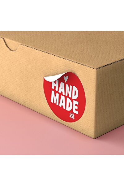 Ambalaj Modacısı ملصق أحمر مصنوع يدويًا سريع الإصدار 100 قطعة