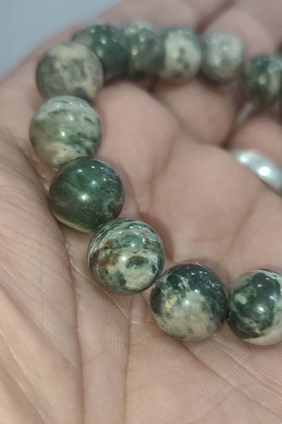TAŞÇIZADE 12 mm Jasper Stone - Natural Bracelet