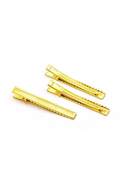 Getshopmini Κλιπ αγκράφα χρυσό - Εποξειδική Συσκευή, 6cm, 50 Τεμάχια