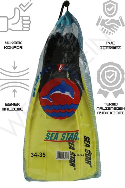 welcomein Sea Star Unisex Comfortable Thermo Swimmer Palette - Size 34-35