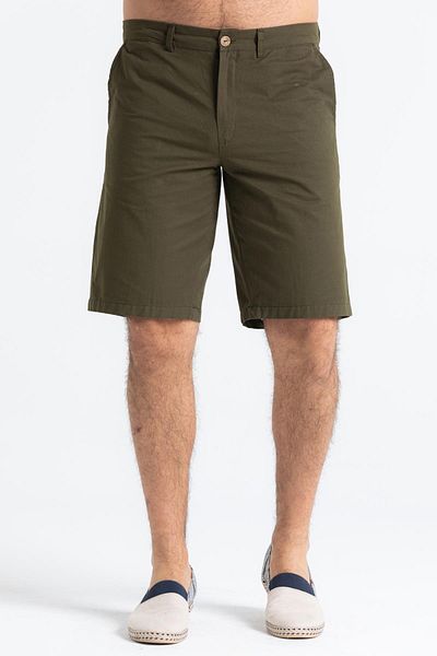 Eliş Şile Bezi Ανδρικό σορτς Ege Gabardin Khaki Hk