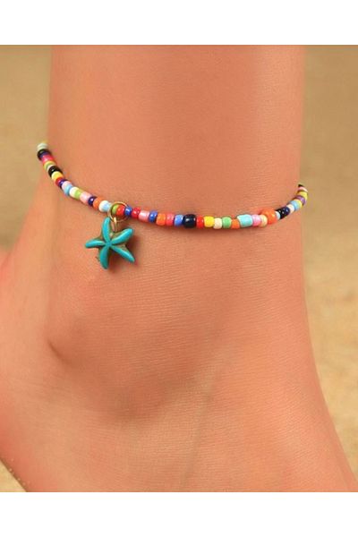 M Miel Women's Colorful Bead Anklet