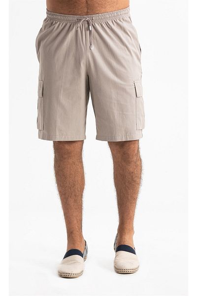 Eliş Şile Bezi Pantaloni scurți pentru bărbați din Gabardine Elastic Stone Stone