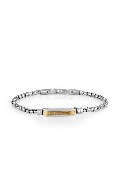FERRO Silver Steel Men's Bracelet FRJ10019A-D