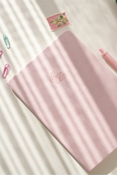 Matt Notebook دفتر ملاحظات مقاس A5 باللون الوردي